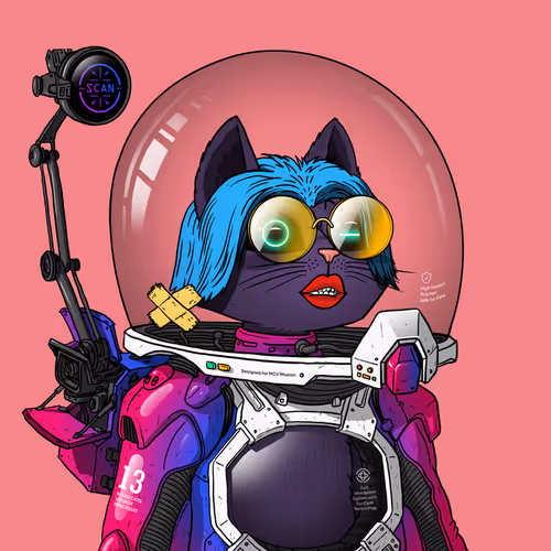 Mars Cat in Spacesuit #1360