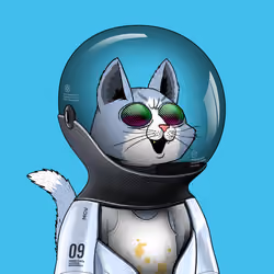 Mars Cat in Spacesuit #1982