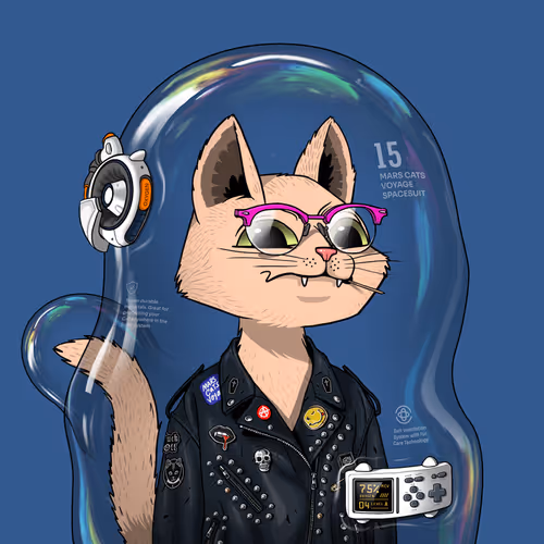 Mars Cat in Spacesuit #1359