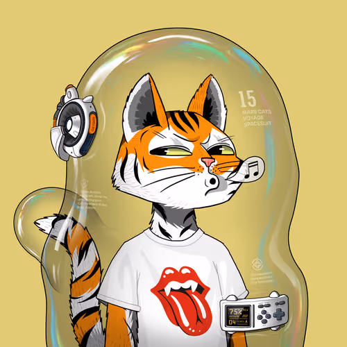 Mars Cat in Spacesuit #1619