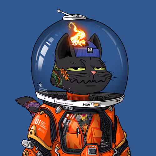 Mars Cat in Spacesuit #1781