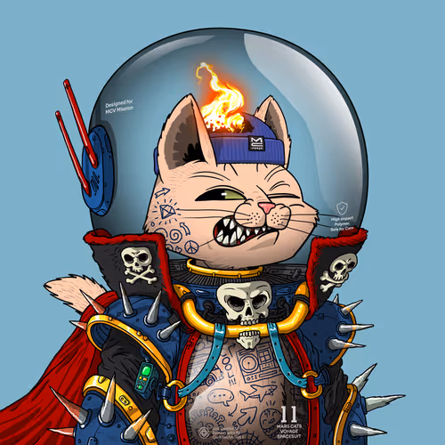 Mars Cat in Spacesuit #1929