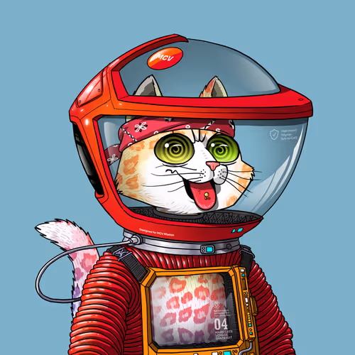Mars Cat in Spacesuit #1839