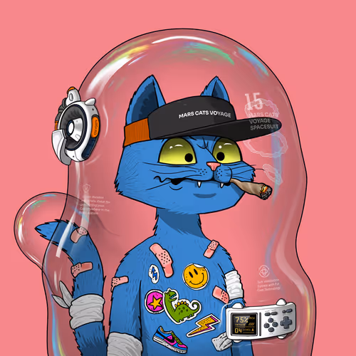 Mars Cat in Spacesuit #154