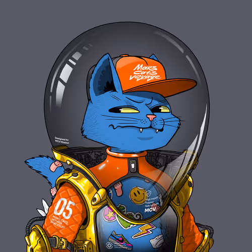 Mars Cat in Spacesuit #1251