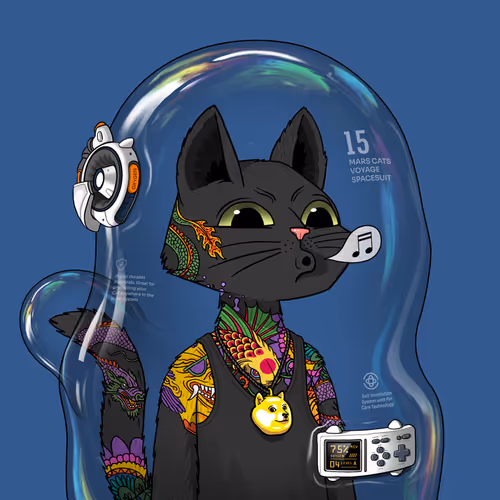 Mars Cat in Spacesuit #1217