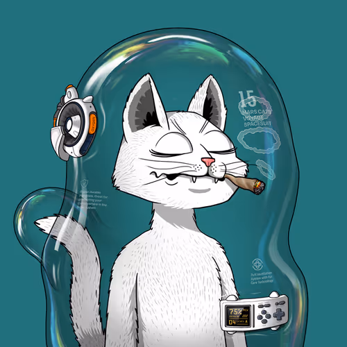 Mars Cat in Spacesuit #195
