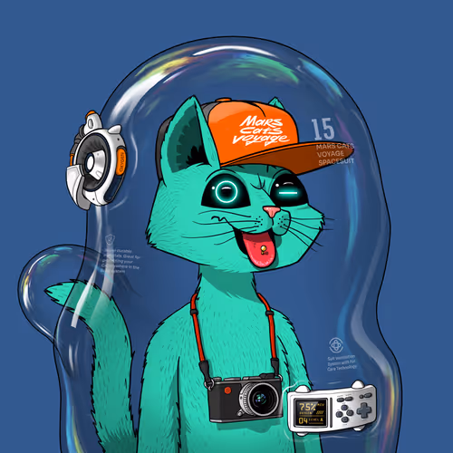 Mars Cat in Spacesuit #1957