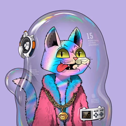 Mars Cat in Spacesuit #1676