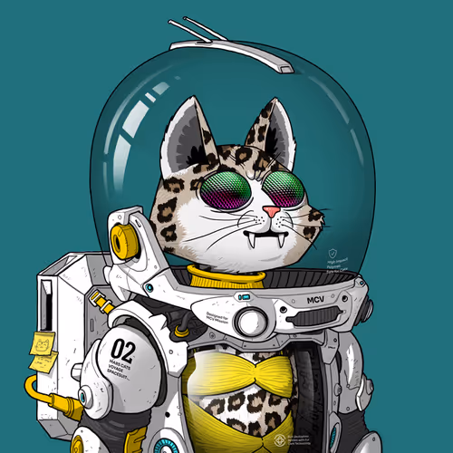 Mars Cat in Spacesuit #238