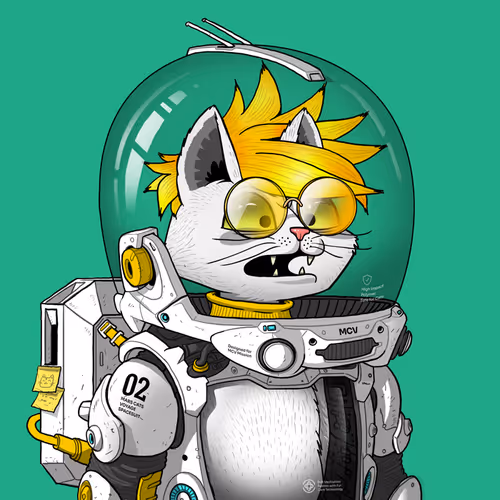 Mars Cat in Spacesuit #1040