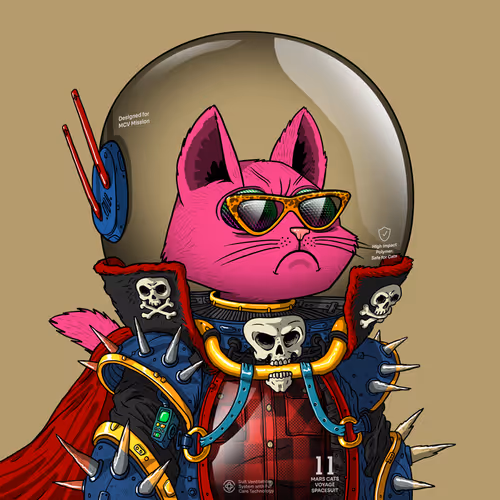 Mars Cat in Spacesuit #246