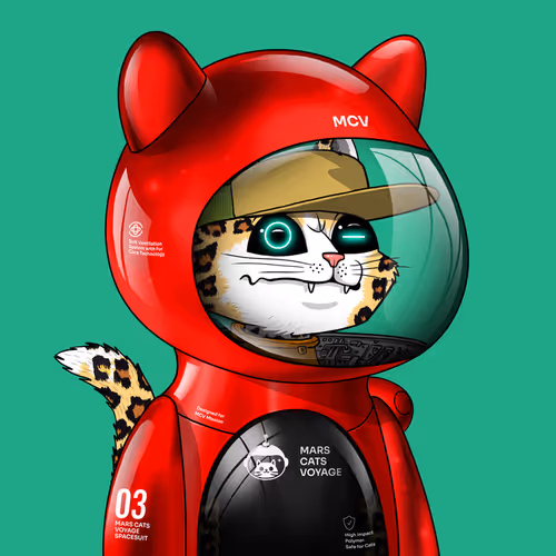 Mars Cat in Spacesuit #381