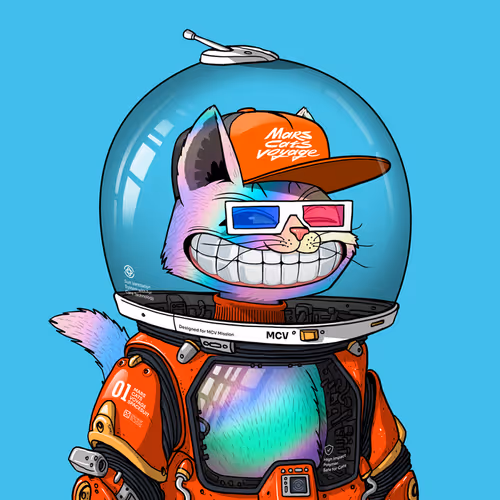 Mars Cat in Spacesuit #1428