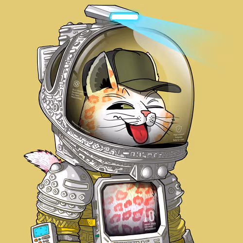 Mars Cat in Spacesuit #1152