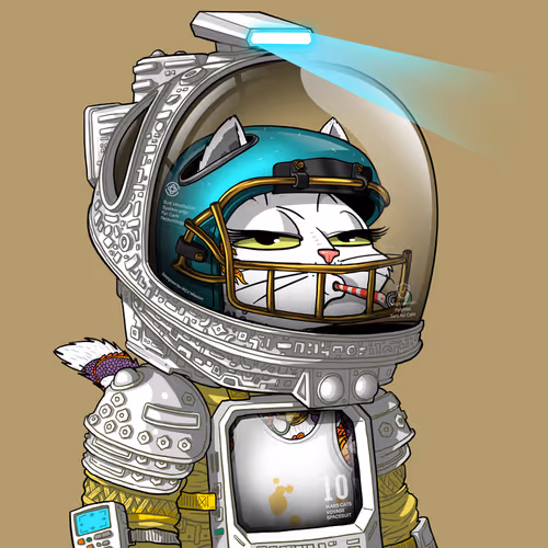 Mars Cat in Spacesuit #1106