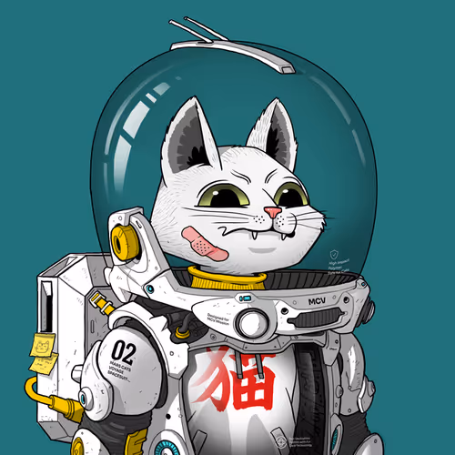 Mars Cat in Spacesuit #1743