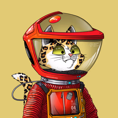 Mars Cat in Spacesuit #1118