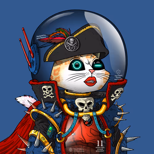 Mars Cat in Spacesuit #891