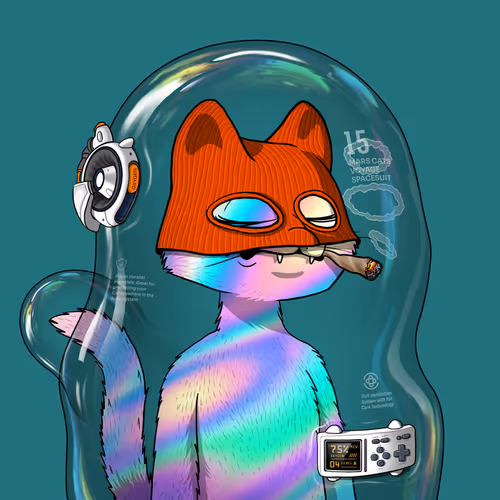 Mars Cat in Spacesuit #1009