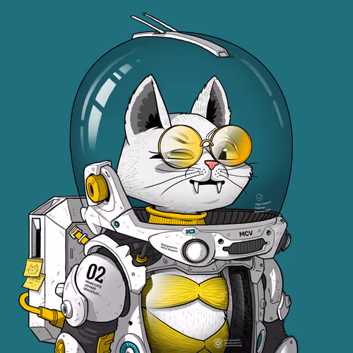 Mars Cat in Spacesuit #1782