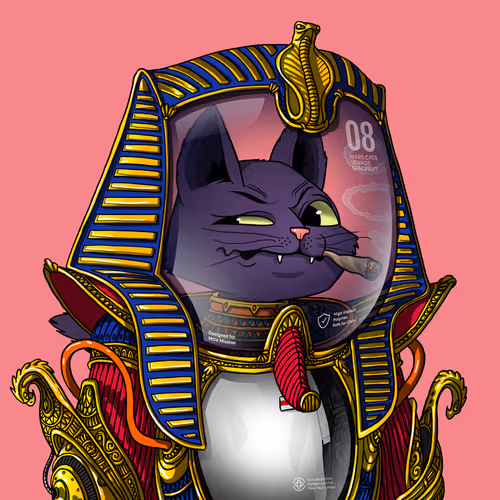 Mars Cat in Spacesuit #635
