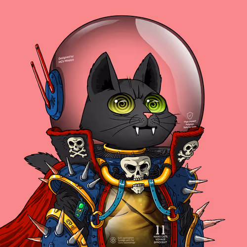 Mars Cat in Spacesuit #1087