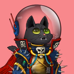 Mars Cat in Spacesuit #1087