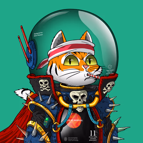 Mars Cat in Spacesuit #781