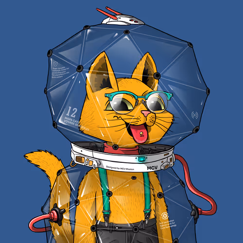 Mars Cat in Spacesuit #1095
