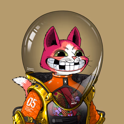 Mars Cat in Spacesuit #1552