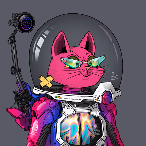 Mars Cat in Spacesuit #914