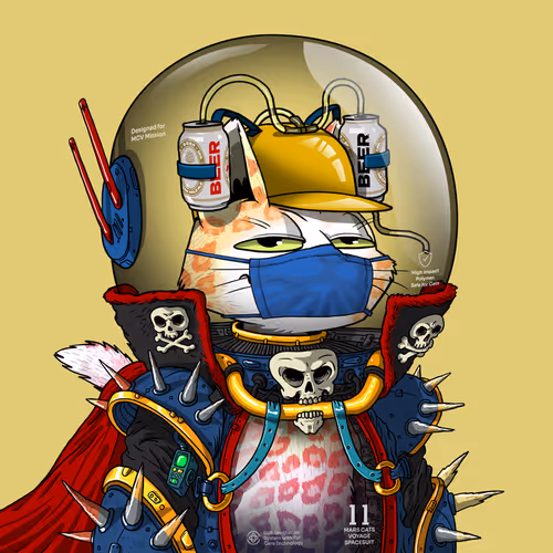Mars Cat in Spacesuit #607