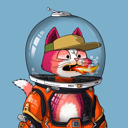 Mars Cat in Spacesuit #1536