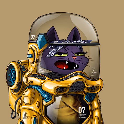 Mars Cat in Spacesuit #1148
