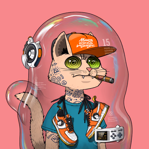 Mars Cat in Spacesuit #1834