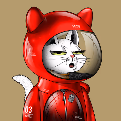Mars Cat in Spacesuit #1390