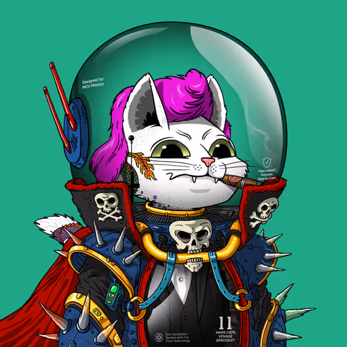 Mars Cat in Spacesuit #118