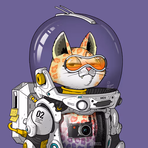 Mars Cat in Spacesuit #1745
