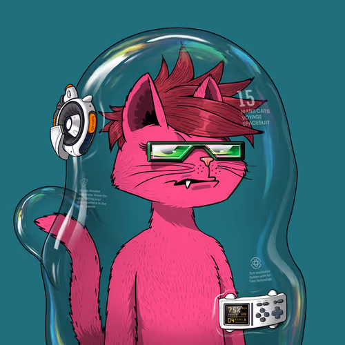 Mars Cat in Spacesuit #1192