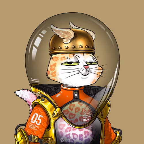 Mars Cat in Spacesuit #163