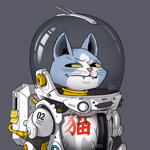 Mars Cat in Spacesuit #640