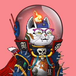 Mars Cat in Spacesuit #1254