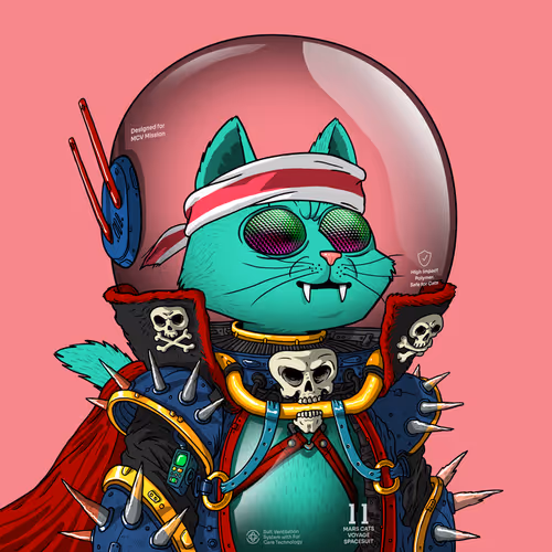 Mars Cat in Spacesuit #1033