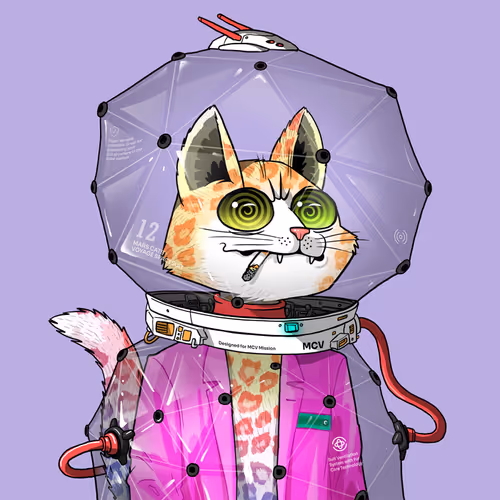 Mars Cat in Spacesuit #1505
