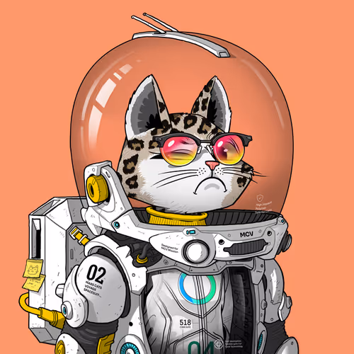 Mars Cat in Spacesuit #1138