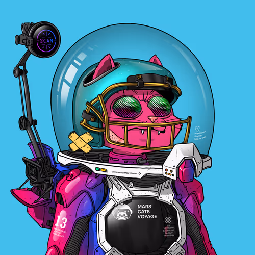 Mars Cat in Spacesuit #591