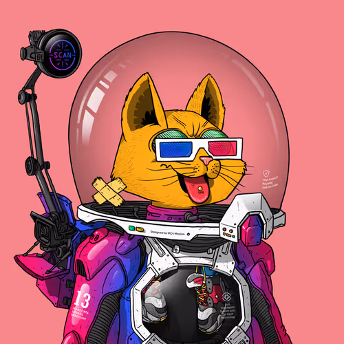 Mars Cat in Spacesuit #356