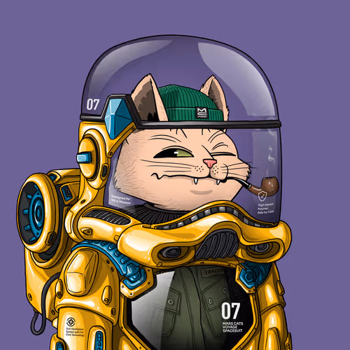 Mars Cat in Spacesuit #1344