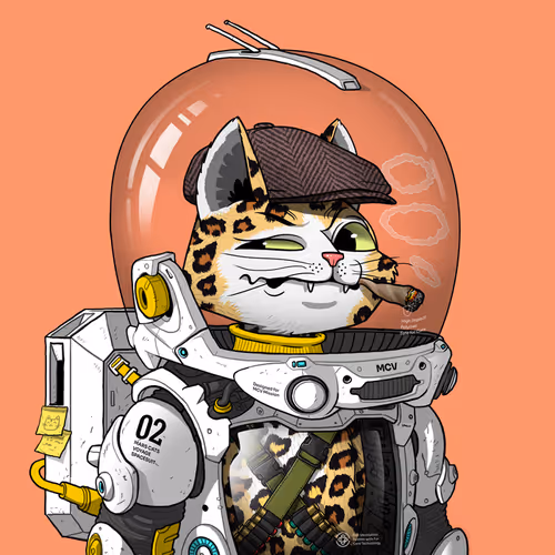 Mars Cat in Spacesuit #1162